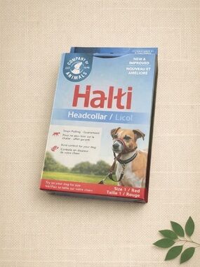 Halti Headcollar – Size 1 (Red) | No‑Pull Training Tool